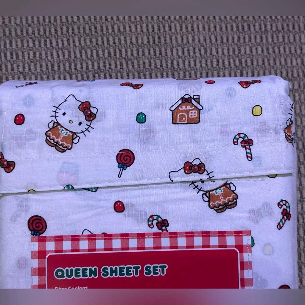 Hello Kitty Sweet Treats 4 Piece Queen Sheet Set Made By Sanrio NWTS